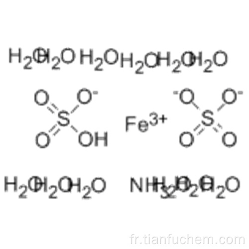 Sulfate ferrique d&#39;ammonium dodécahydraté CAS 7783-83-7